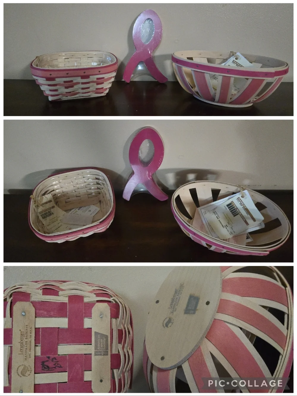 Longaberger Handmade Baskets Horizon Of Hope Bundle Of 27